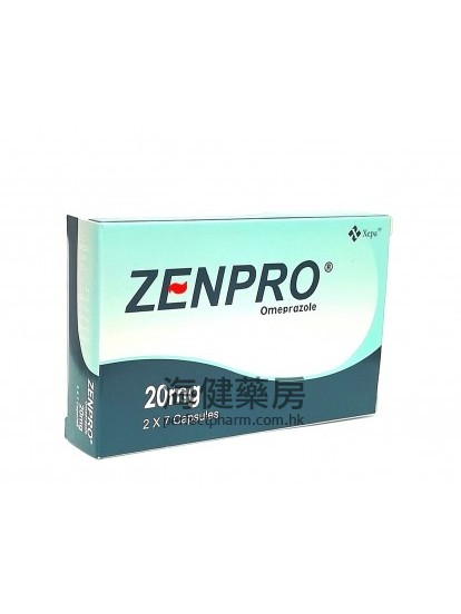 Zenpro （omeprazole）20mg 14capsules