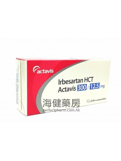 Irbesartan HCT 300mg : 12.5mg 28Tablets Actavis