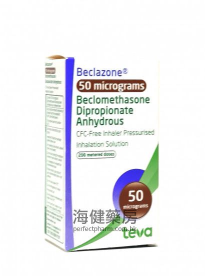 Beclazone 50mcg Inhaler 200 Metered Doses 