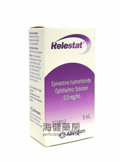 Relestat (Epinastine) Ophthalmic Solution 0.5mg 5ml 