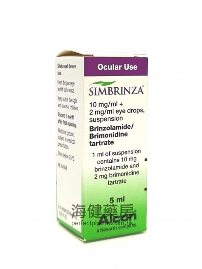 勝克壓SIMBRINZA Eye Drops Suspension 5ml Alcon