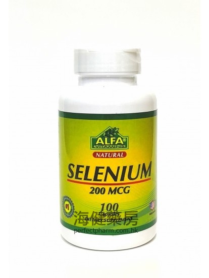 硒 Selenium 200mcg 100Capsules 