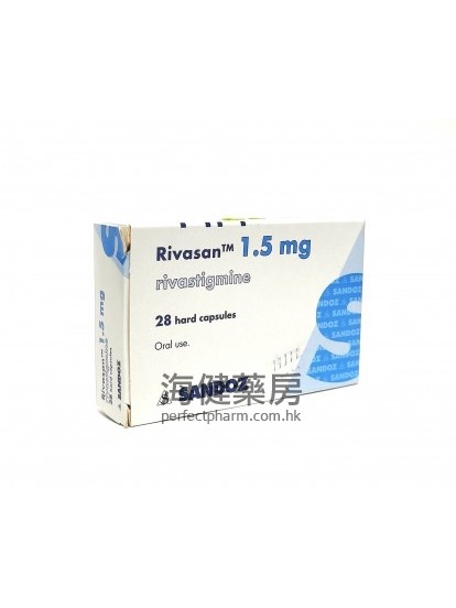 Rivasan 1.5mg Rivastigmine 28Capsules Sandoz 