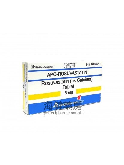 脂醇健 Apo-Rosuvastatin 5mg 30Tablets 