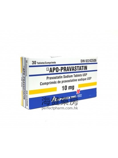 Apo-Pravastatin 10mg 30Tablets 