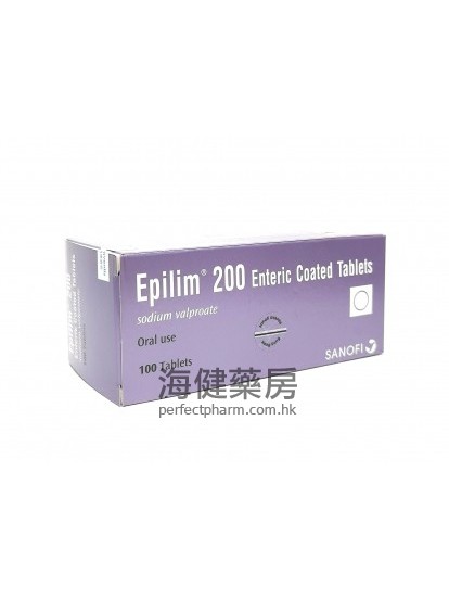 Epilim 200mg 100Enteric Coated Tablets 
