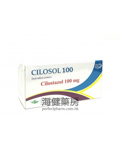 CILOSOL 100mg (Cilostazol) 100Tablets