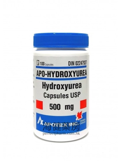 Apo-Hydroxyurea 500mg 100Capsules ‎羥基‎‎脲