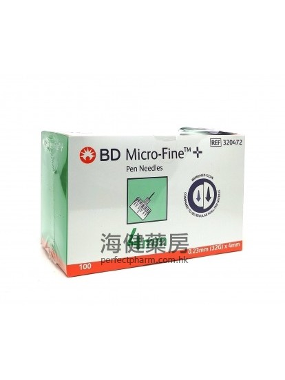 BD Micro-Fine 4mm 100's 