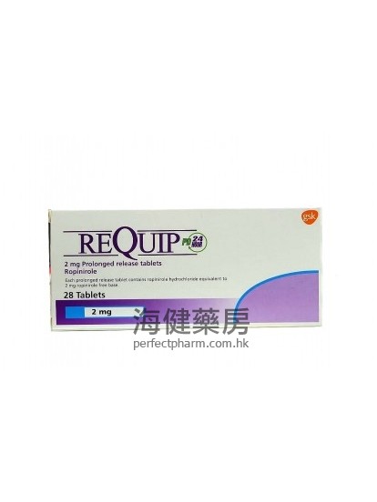 羅匹尼羅 REQUIP PD 2mg (Ropinirole) 28Tablets 