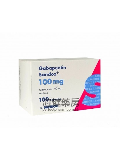 Gabapentin Sandoz 100mg 100Capsules 