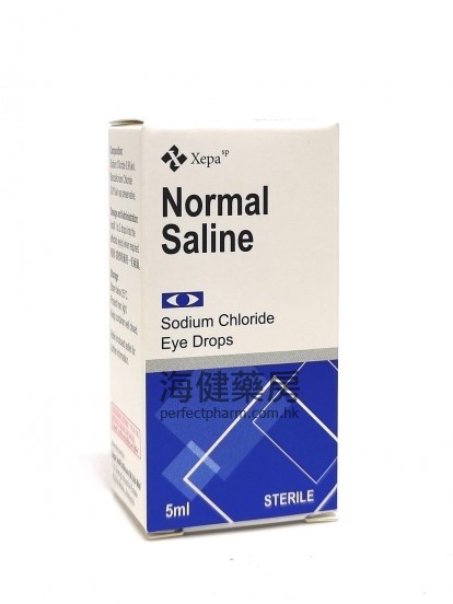 Normal Saline (Sodium Chloride) 0.9% Eye Drps 5ml Xepa 