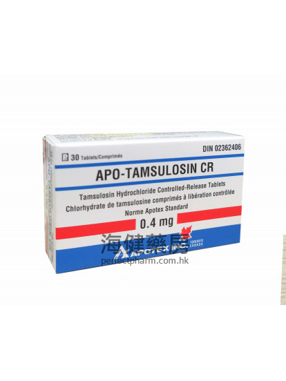 Apo-Tamsulosin CR 0.4mg 30Tablets 