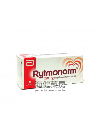 Rytmonorm 150mg (Propafenone) 50Tablets Abbott