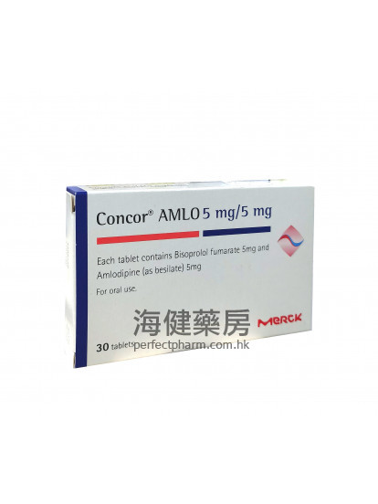 Concor AMLO 5mg:5mg 30Tablets Merck 