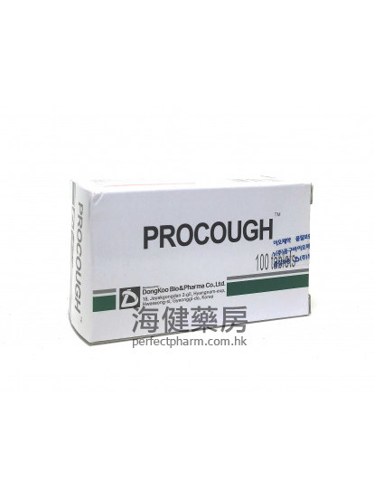 干咳药 Procough (Levodropropizine) 60mg 100Tablets 左$this->unichr(32671);丙$this->unichr(21708);$this->unichr(21994);