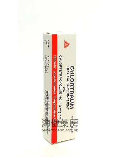 Chlortralim (Chlortetracycline) 10mg per g Ophthalmic Ointment 3.5g
