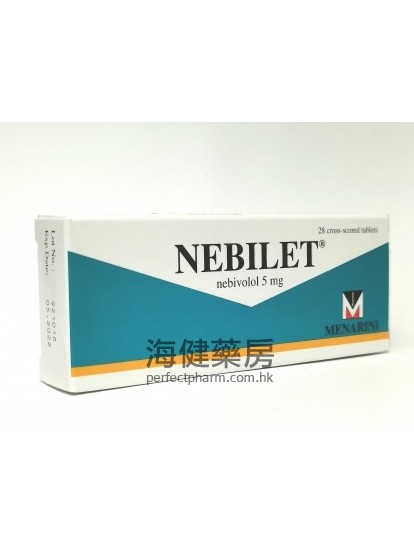 Nebilet （Nebivolol）5mg 28's 耐比洛（奈必洛爾）