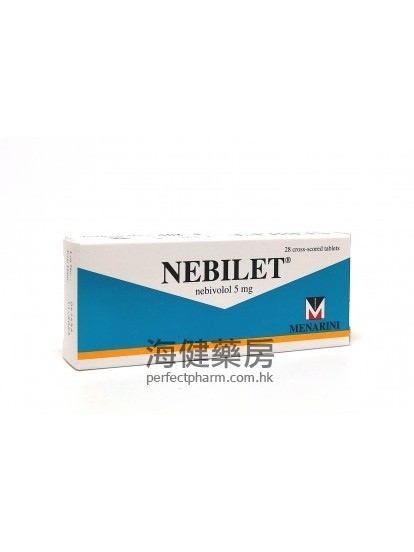 Nebilet （Nebivolol）5mg 28's 耐比洛（奈必洛尔）