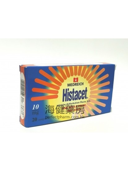 Histacet 10mg 20's Medreich