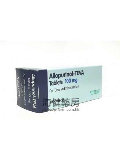 別嘌醇 Allopurinol-Teva 100mg 100Tablets 