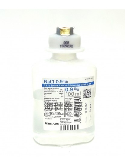 NaCl (Sodium Chloride) 0.9% IV infusion BP 100ml