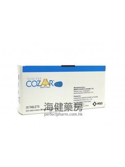 科素亚 Cozaar 100mg 30Tablets 