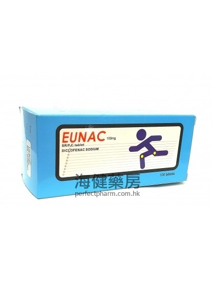 Eunac (Diclofenac) 100mg 100Sustained-Release Tablets 