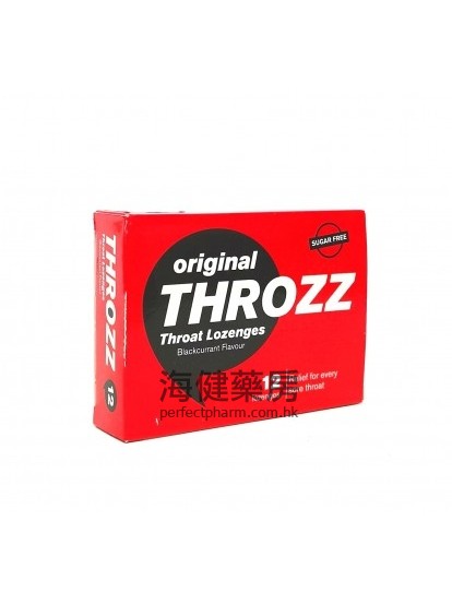 Original Throzz Throat Lozenges 12's 