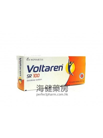 Voltaren SR 100mg (Diclofenac Sodium) 30Coated Tablets 