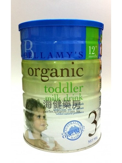 貝拉美有機奶粉 3 號 Bellamy's Organic Toddler Milk Drink 900g