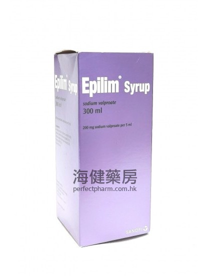 Epilim Syrup 200mg in 5ml 300ml Sanofi 丙戊酸 