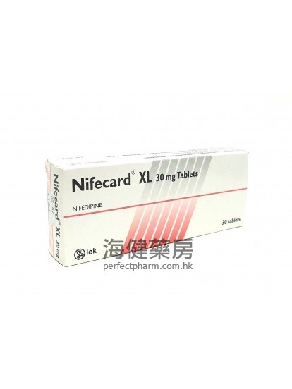 Nifecard XL 30mg 30Tablets 硝苯地平