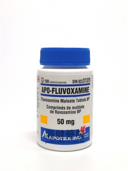 氟伏沙明 Apo-Fluvoxamine 50mg 100Tablets （Eq to Faverin）