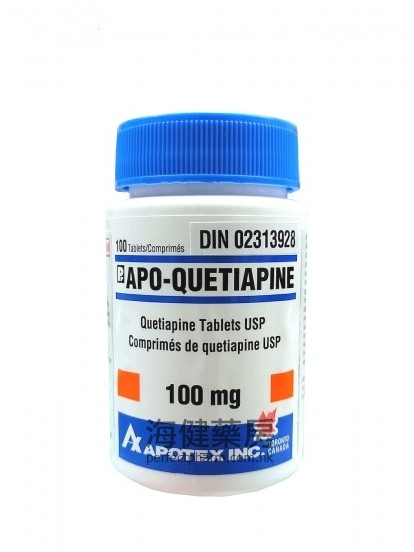 Apo-Quetiapine 100mg 100Tablets 喹硫平