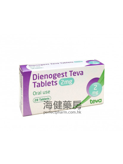 地諾孕素 Dienogest Teva 2mg 28Tablets 