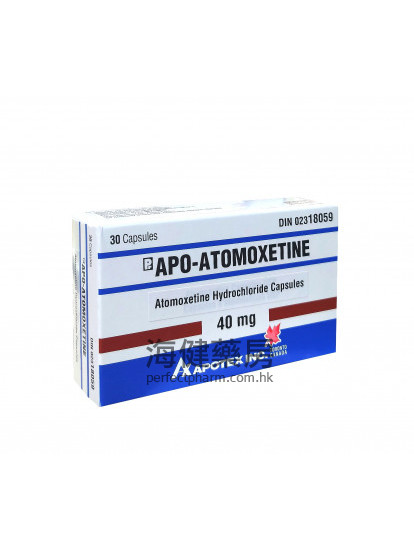 APO-Atomoxetine 40mg 30Capsules 阿托莫西汀