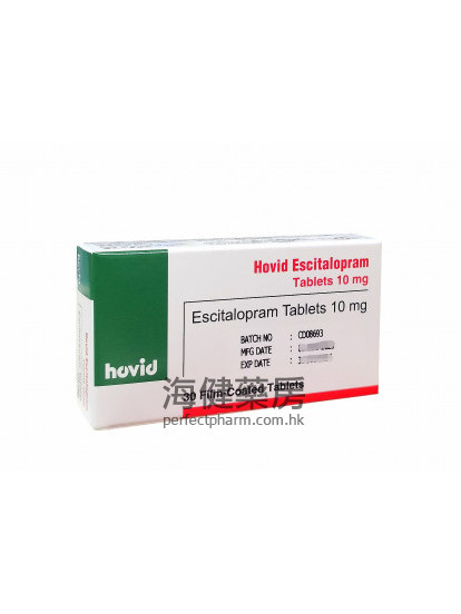 Hovid Escitalopram 10mg 30Tablets 