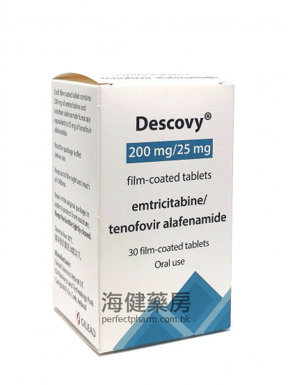 DESCOVY 200mg:25mg 30Tablets Gilead 