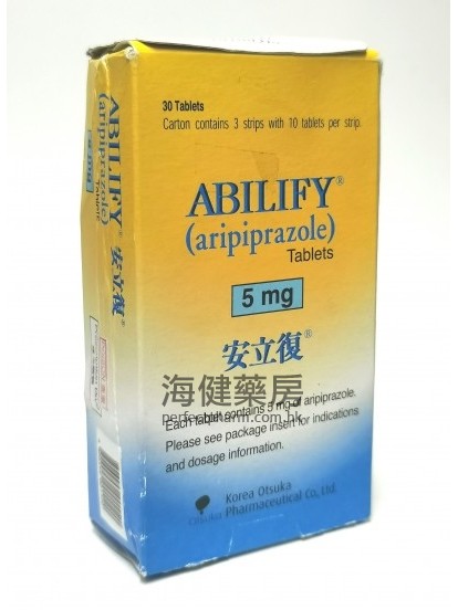 安立复 Abilify (Aripiprazole) 30's （安律凡，阿立$this->unichr(21708);唑片）